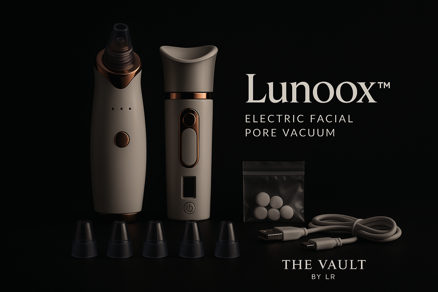 Lunoox™ Electric Pore Vacuum + Nano Facial Steamer | The Vault by LR