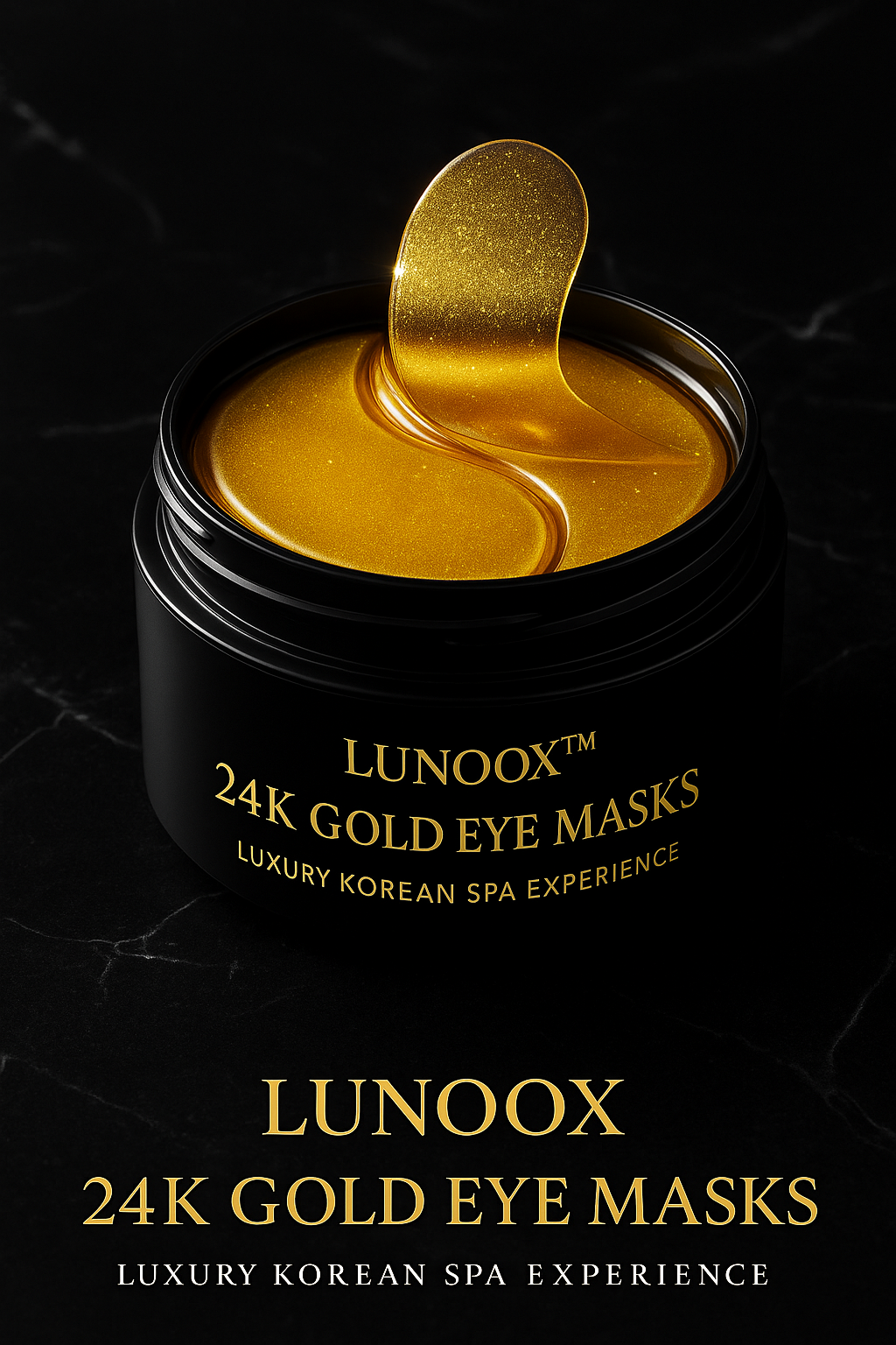 Lunoox™ 24K Gold Crystal Eye Masks – 60pcs Spa Edition