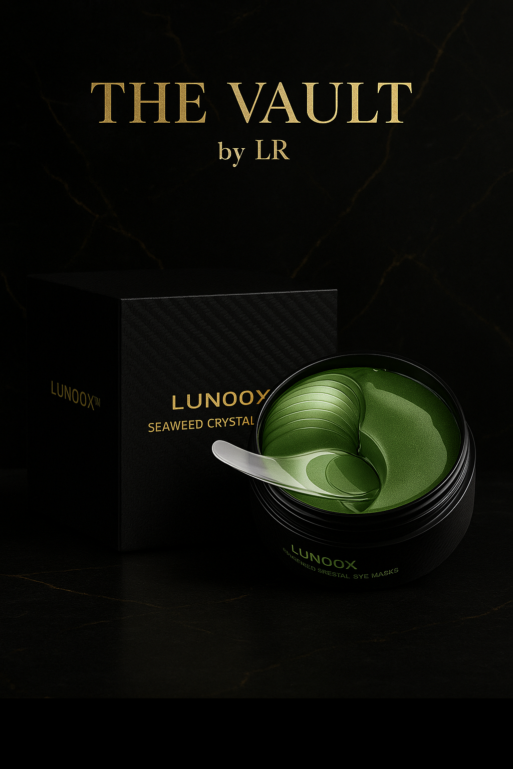 Lunoox™ 24K Gold Crystal Eye Masks – 60pcs Spa Edition