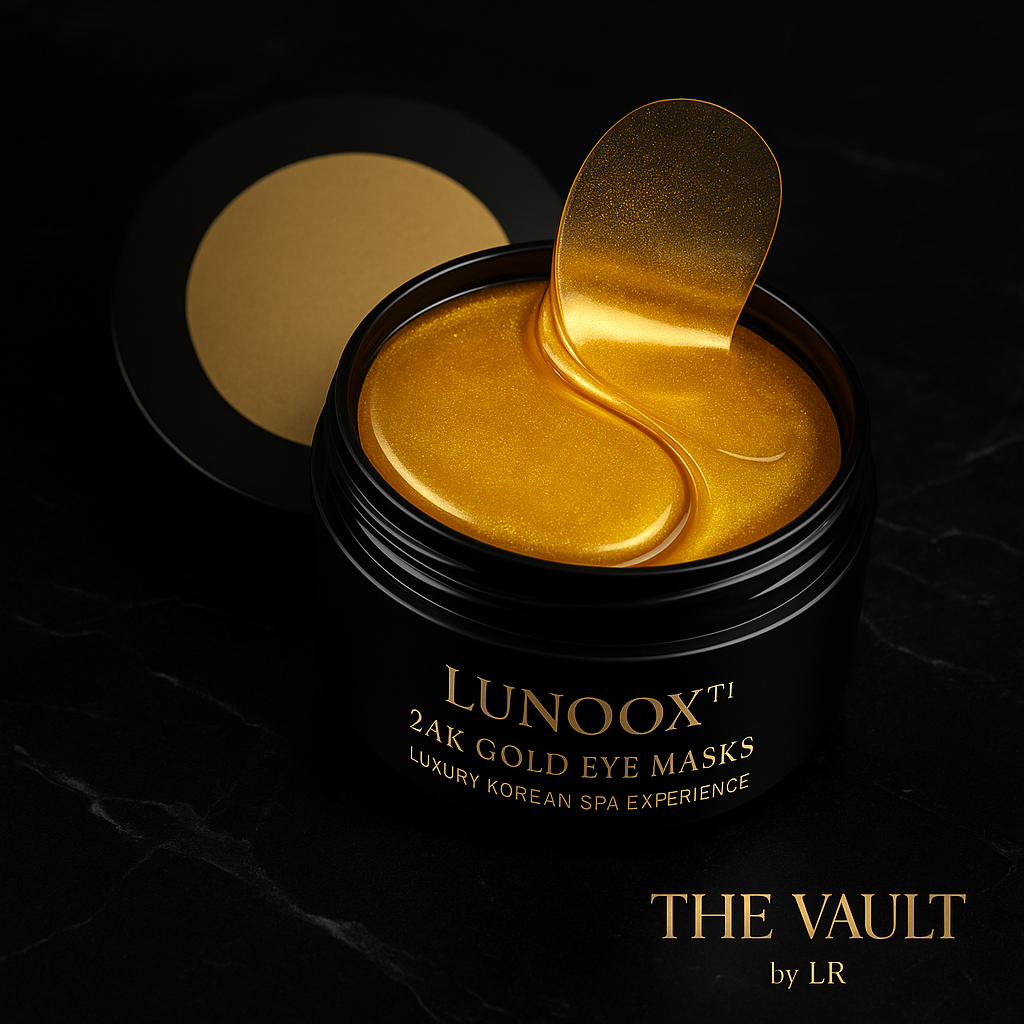 Lunoox™ 24K Gold Crystal Eye Masks – 60pcs Spa Edition