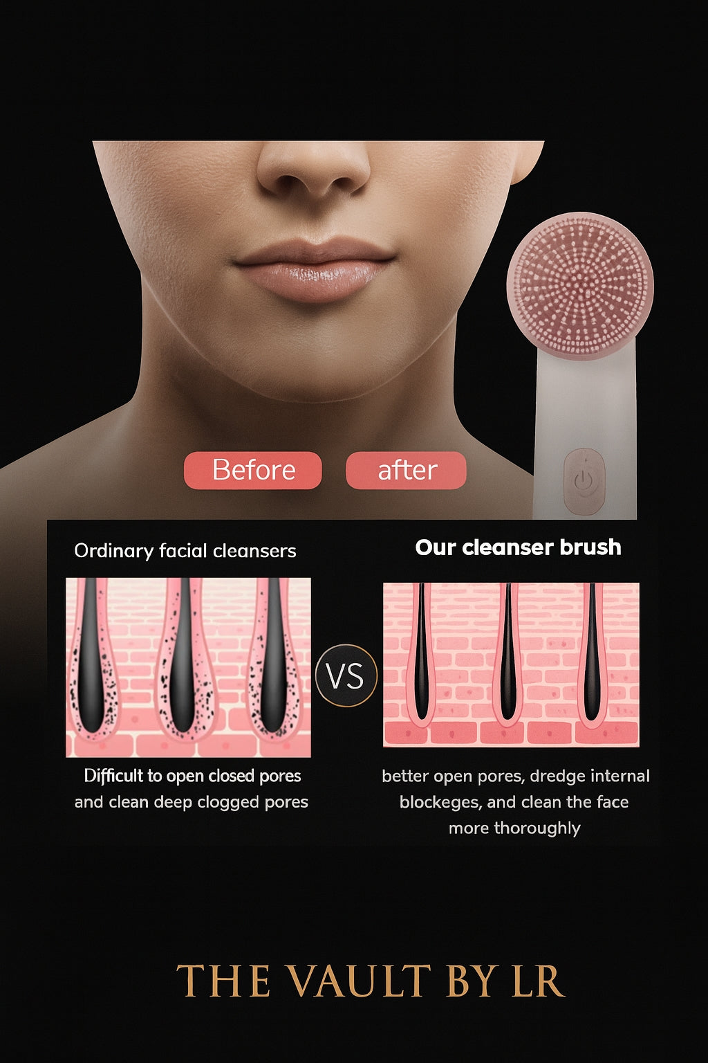 Luxéra™ Éclat Facial Brush