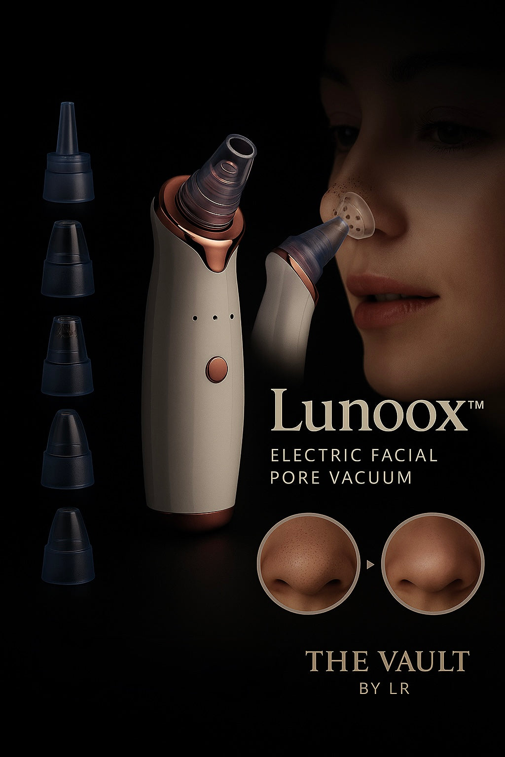 Lunoox™ Electric Pore Vacuum + Nano Facial Steamer | The Vault by LR
