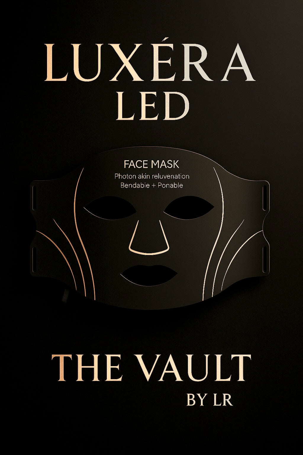 LUXÉRA™ Black Gold LED Therapy Mask